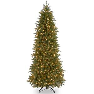 6.5 ft. Jersey Fraser Fir Pencil Slim Tree with Clear Lights
