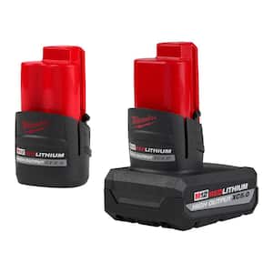 M12 12V Lithium-Ion XC High Output 5.0Ah Battery Pack W/High Output 2.5Ah Battery Pack
