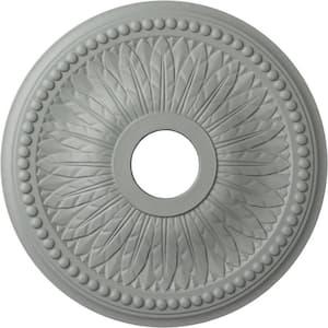 18" x 3-3/4" I.D. x 1-1/2" Bailey Urethane Ceiling Medallion (Fits Canopies upto 5-3/4"), Primed White