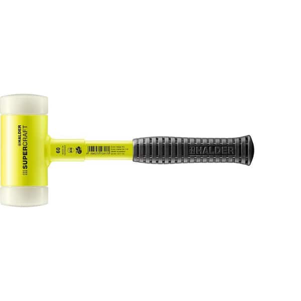 Halder 3.75 lb. Dead-Blow Hammer with Steel Handle Rubber Grip and Replaceable Nylon Face Inserts