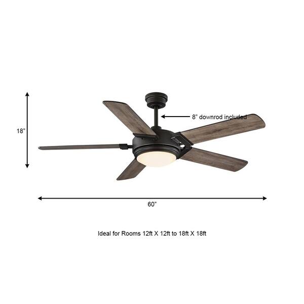 Home Decorators Collection Blakeridge 60 In White Color Changing Integrated Led Bronze Indoor Outdoor Ceiling Fan With Light Kit And Remote 59260 - Home Decorators Collection Indoor Ceiling Fan Light Kit