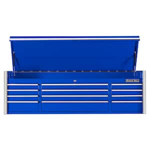 RX Series Professional 72 in. Large 12-Drawer Blue Top Tool Chest with Chrome Drawer Pulls