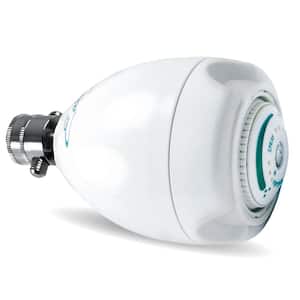 Earth Spa 3-Spray with 2 GPM 2.7-in. Wall Mount Adjustable Fixed Shower Head in White, (50-Pack)