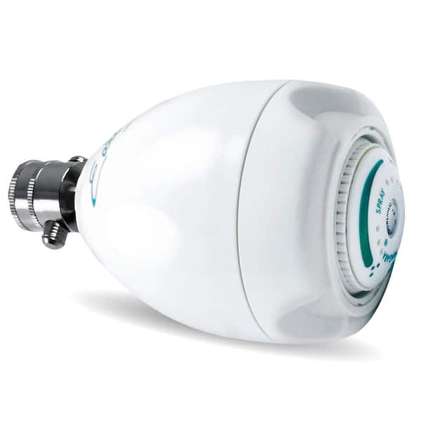 Niagara Conservation Earth Spa 3-Spray with 2 GPM 2.7 in. Wall Mount Adjustable Fixed Shower Head with Pause in White, (50-Pack)