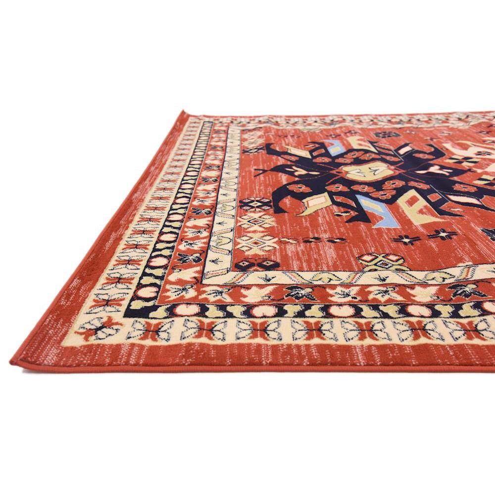 Handmade Rectangular Terracotta Stain-Resistant Indoor Rug