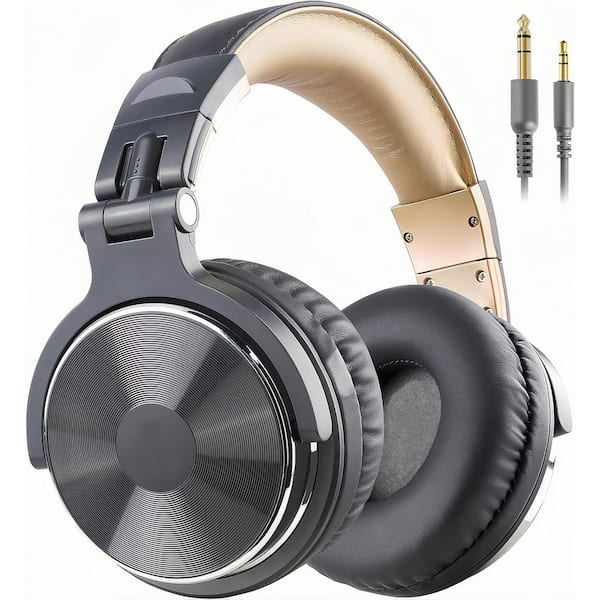 Gray Wired Over the Ear Headphones