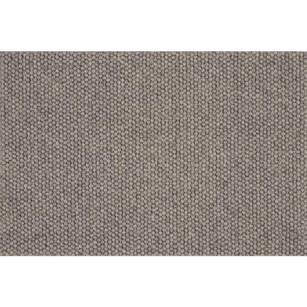 Natural Harmony Four Square - Cobblestone - Beige 13.2 ft. 56 oz. Wool Berber Installed Carpet