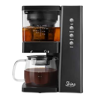 Cafe Ice 12-Cup Black Stainless Steel Iced-Coffee Maker HCIT3BS - The Home  Depot