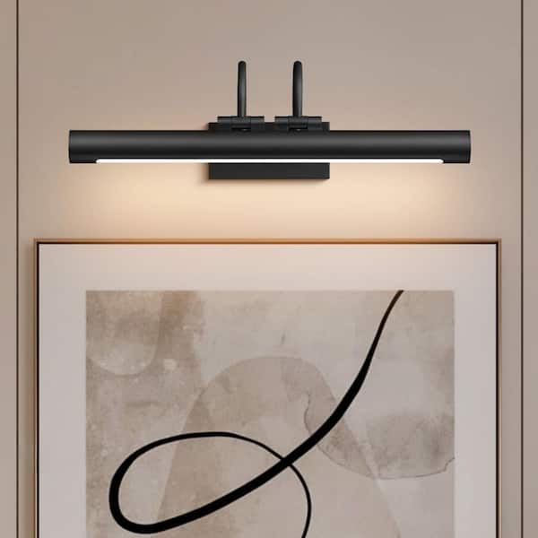 YU✨ YUYI 18 in. 1-Light Black Wall Sconce, Vanity Light, Modern Wall