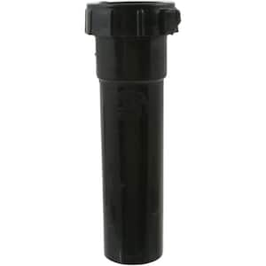 1-1/2 in. x 6 in. Poly Slip-Joint Bath Drain Waste Assembly Extension Tube, Black