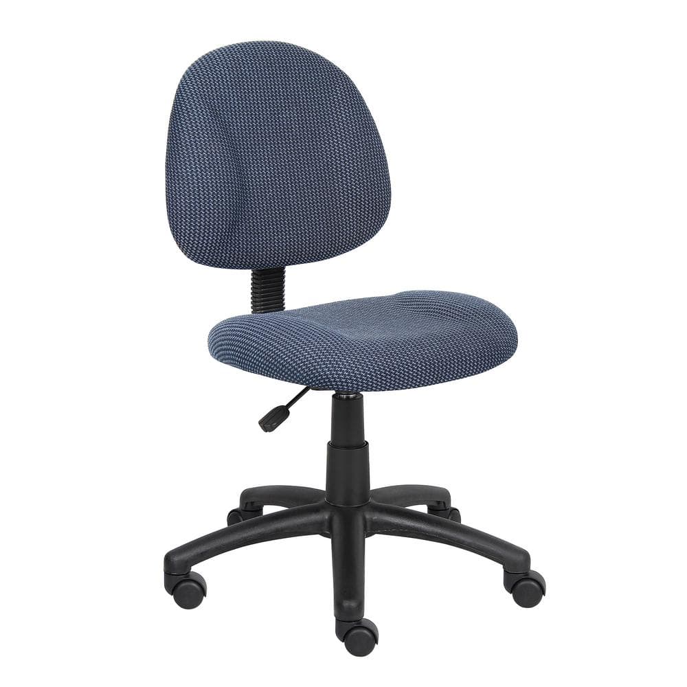 HomePRO 25 in. Wide Blue Armless Task Chair