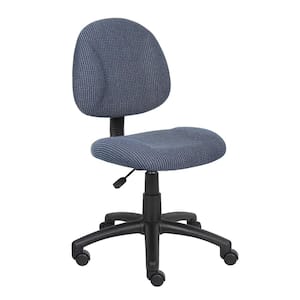 HomePRO 25 in. Wide Blue Armless Task Chair