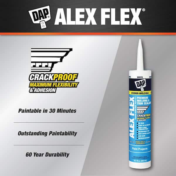 ALEX FLEX 10.1 oz. White Premium Molding and Trim Sealant