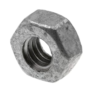 1/4 in.-20 A563 Grade A Hot Dip Galvanized Steel Finished Hex Nuts (100-Pack)