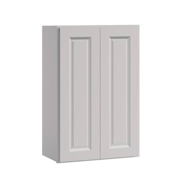 21 in W x 12 in D x 30 in H in Traditional White Plywood Ready to Assemble Kitchen Wall Cabinet with Doors and Shelves
