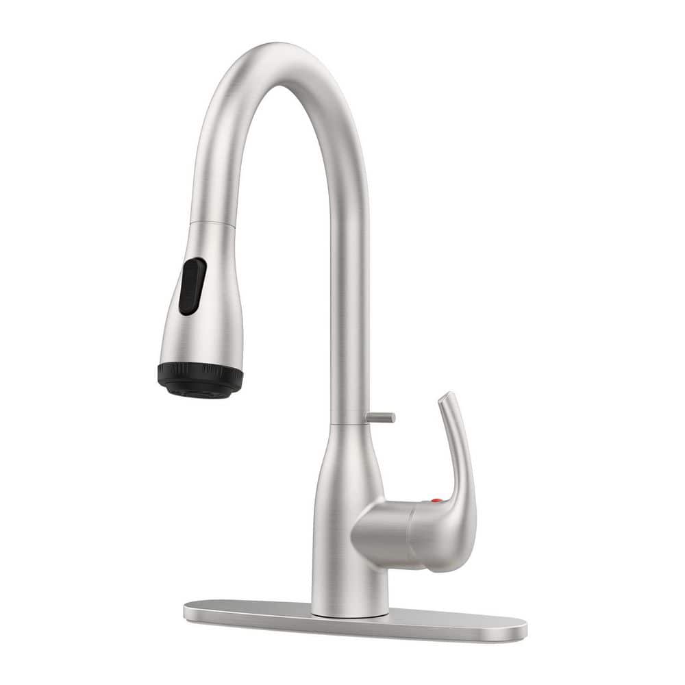 Bossa Single-Handle Pull Down Sprayer Kitchen Faucet with Locking Buckle in Stainless Steel Brushed Nickel price history on PriceWatchPro