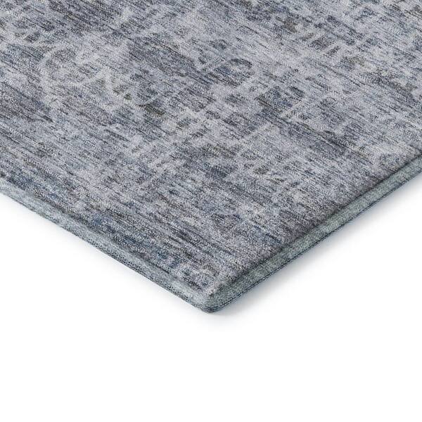 Mayfield Premium Machine Washable Abstract AMF2152 Blue 10 ft. x 14 ft. Area Rug