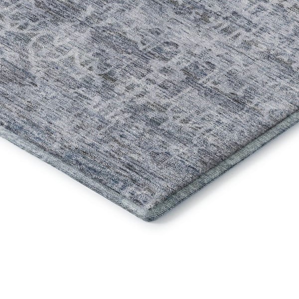 Mayfield Premium Machine Washable Abstract AMF2152 Blue 8 ft. x 10 ft. Area Rug