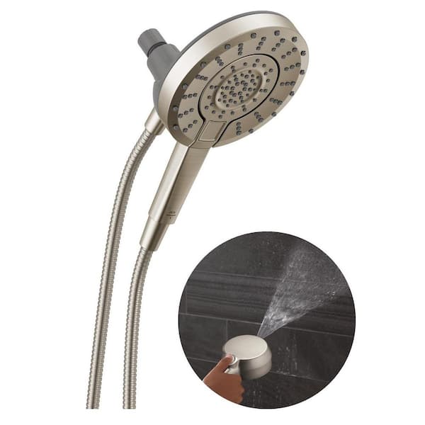 In2ition ProClean 5-Spray Wall Mount Dual Fixed and Handheld Shower Head in Spotshield Brushed Nickel