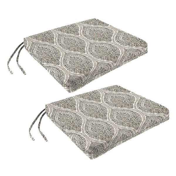 19 in. W x 17 in. D x 2 in. T Rectangular Outdoor Seat Cushion in Andorra Umber (2-Pack)