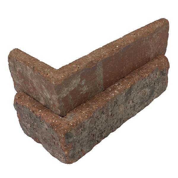 Old Mill Brick Castle Gate Thin Brick Singles - Corners (Box of 25) - 7.625 in. x 2.25 in. (5.5 lin. ft.)