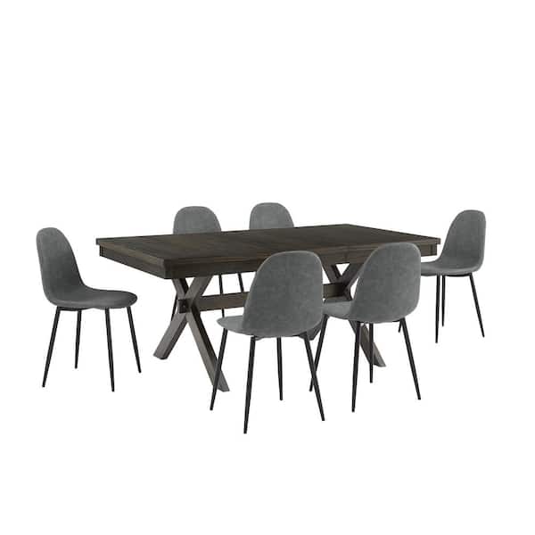 CROSLEY FURNITURE Hayden 7-Piece Slate Dining Set