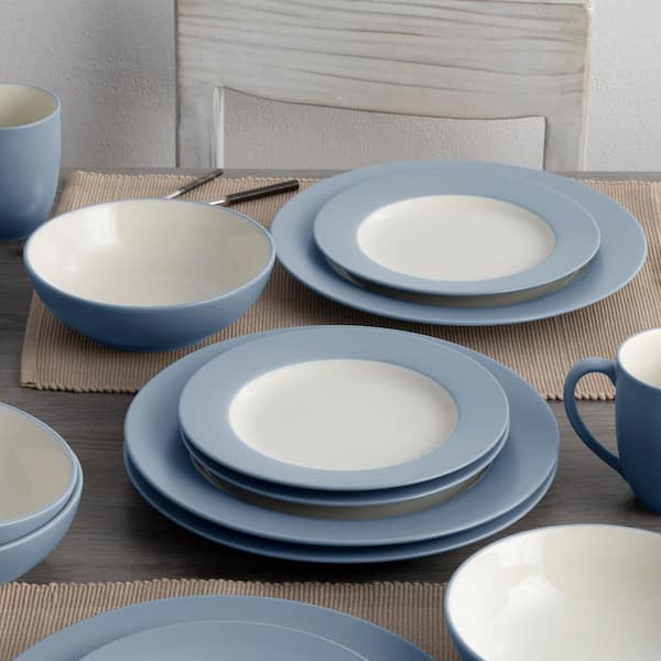 Noritake Colorwave Ice 16-Piece Rim (Light Blue) Stoneware