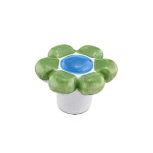 Bourges Collection 1-9/16 in. (40 mm) Pastel Green Eclectic Cabinet Knob