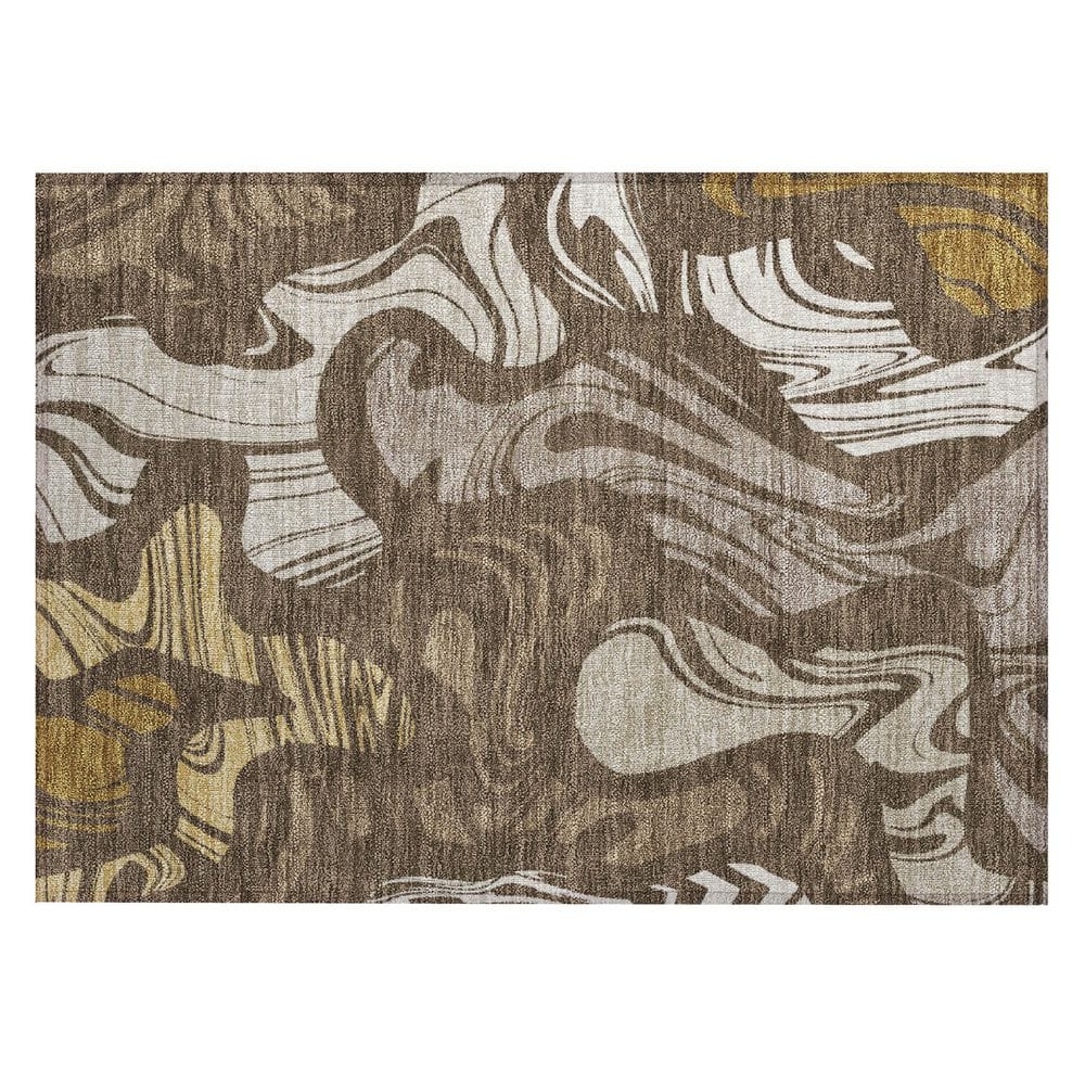 Chantille Machine Washable Indoor/Outdoor Abstract ACN2852 Chocolate 3 ft. x 4 ft. Area Rug price history on PriceWatchPro