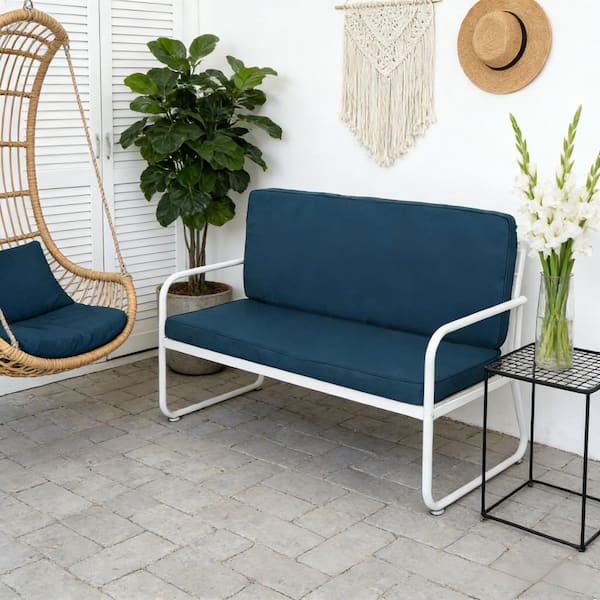 IALTRUISTIC 51 in. W x 19 in. H x 3 in. Thick Outdoor Loveseat