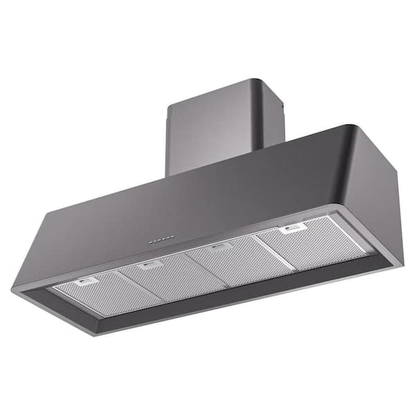 Nostalgie II 48 in. Vented Range Hood with 600 CFM AirFlow in Graphite Matte