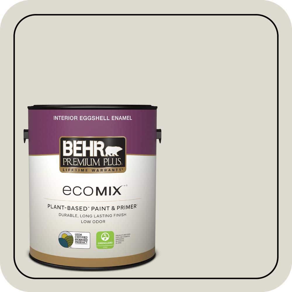 1 gal. #GR-W11 Silver Ash Eggshell Enamel EcoMix Plant-Based Interior Paint & Primer price history on PriceWatchPro