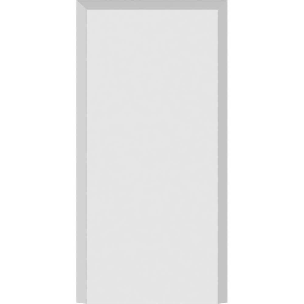 White Urethane Beveled Edge Plinth Block 7" x 3.5"
