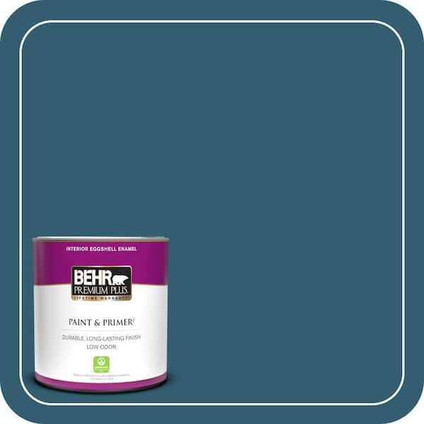 BEHR PREMIUM PLUS 1 qt. #ECC-13-3 Flowing River Eggshell Enamel Low Odor Interior Paint & Primer