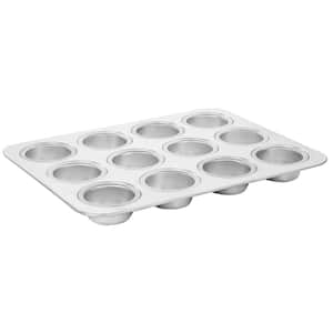 Baker's Glee 12-Cup Aluminum Muffin Pan in Silver