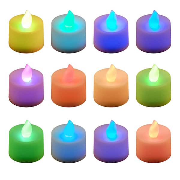 LUMABASE Color-Changing LED Tealights (Box of 12)