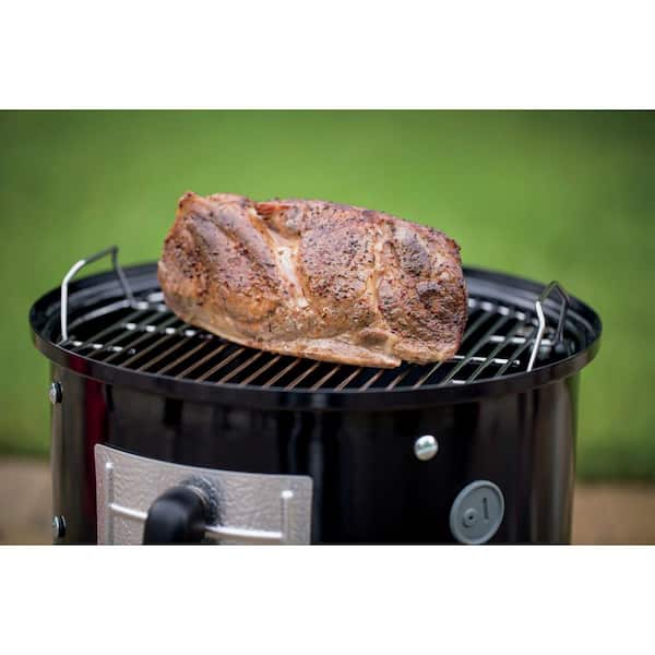Weber 18 in. Smokey Mountain Charcoal Cooker Smoker in Black with