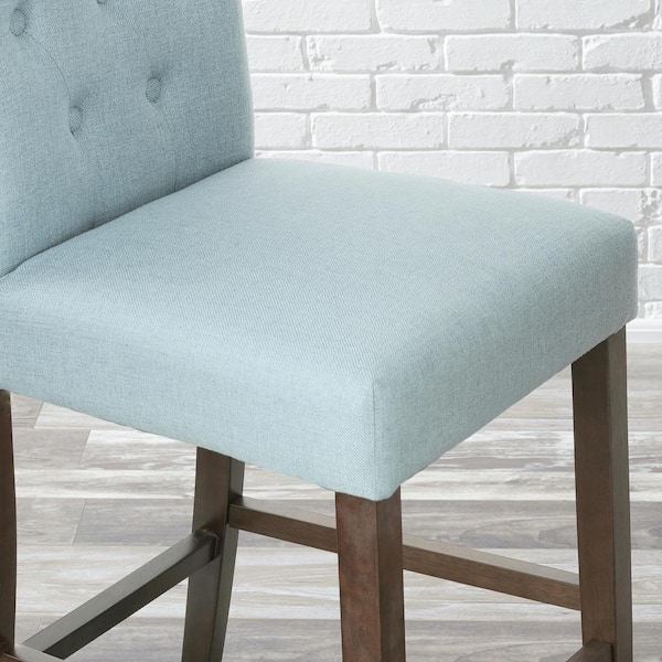 stylewell beckridge upholstered bar stool with back and seat