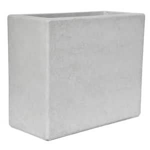 20 in. H x 24 in. x 11 in. Composite White Wash Deck Box in a Smooth Cement Finish