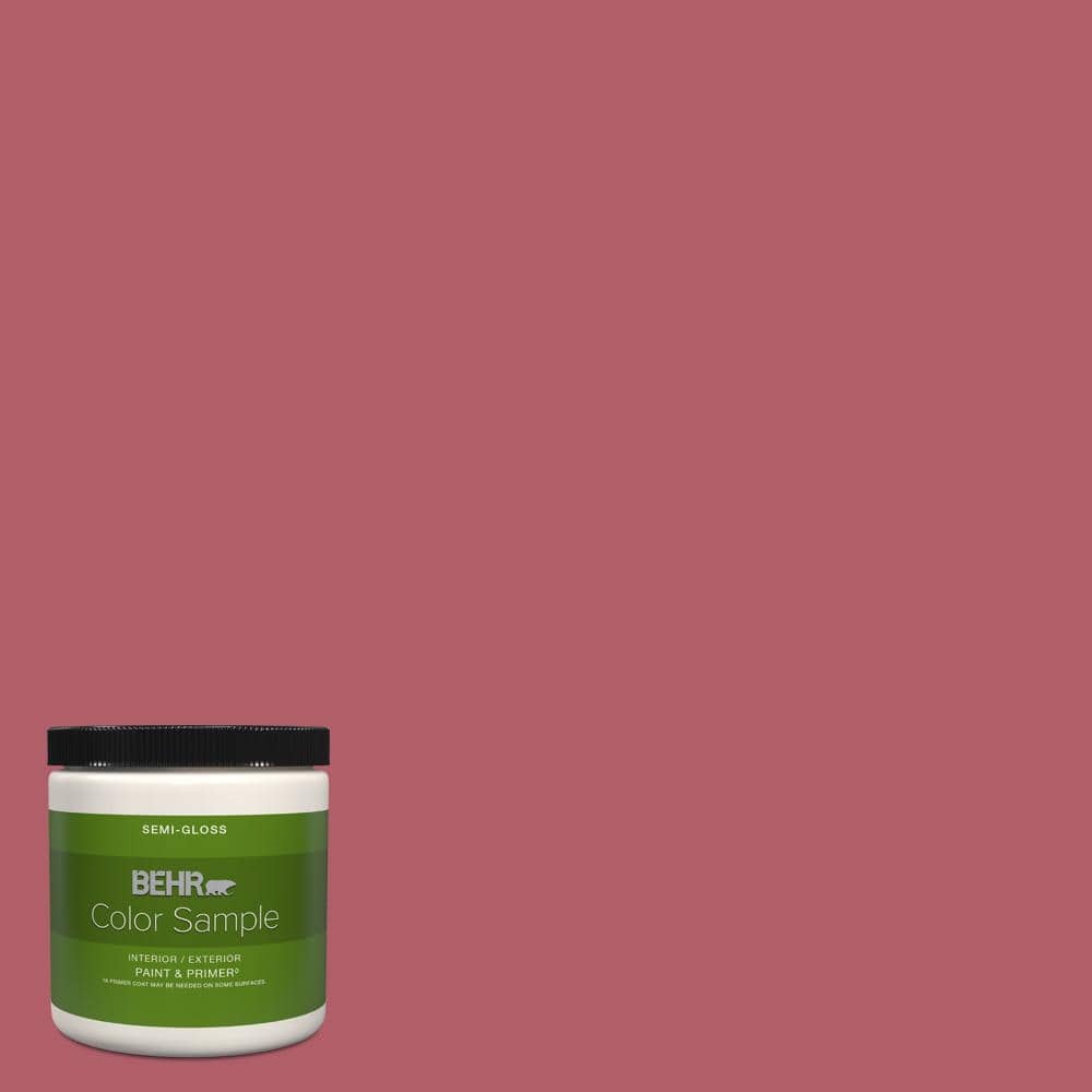 BEHR PREMIUM PLUS 8 oz. 130D5 Rhubarb SemiGloss Interior/Exterior