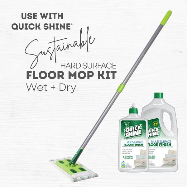 QUICK SHINE Hardwood Floor Wet and Dry Mop Kit 11147 - The Home Depot
