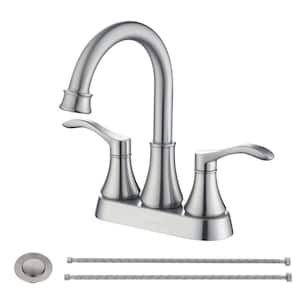 MOEN Adler 4 in. Centerset 2-Handle Bathroom Faucet Combo Kit with Bath  Hardware Set in Chrome (18 in. Towel Bar) 84603-4C4PC18 - The Home Depot