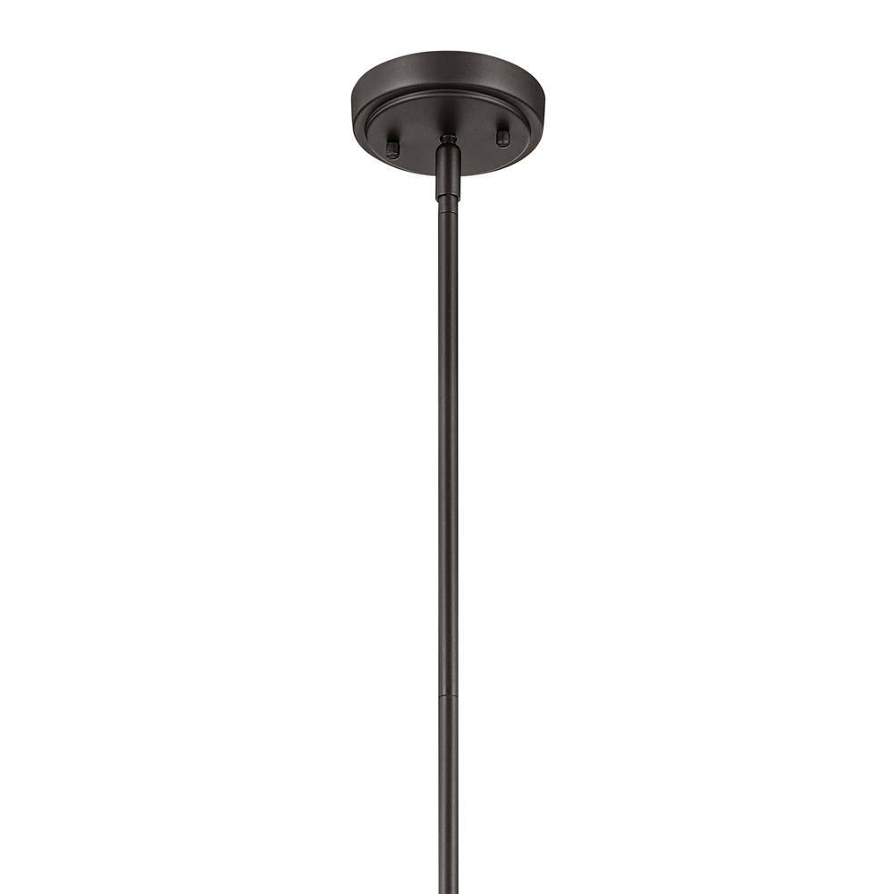 Everly 17.75" Olde Bronze Pendant with Clear Seeded Glass
