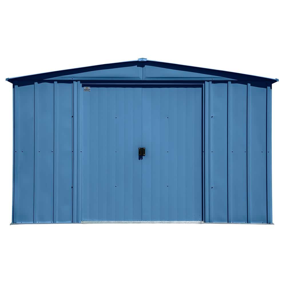 10 ft. x 8 ft. Blue Grey Steel Storage Shed