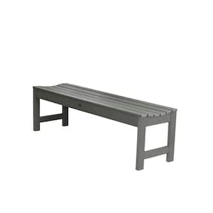 Lehigh 5 ft. 2-Person Coastal Teak Recycled Plastic Outdoor Picnic Bench