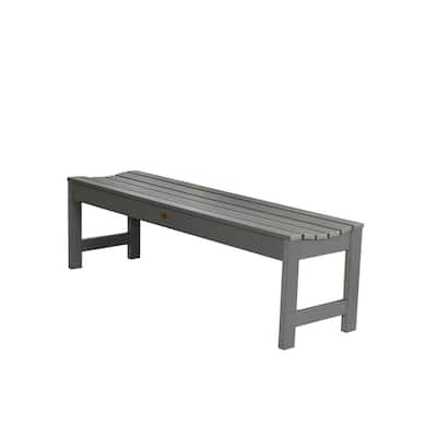 Lehigh 60 in. 2-Person Coastal Teak Recycled Plastic Outdoor Picnic Bench