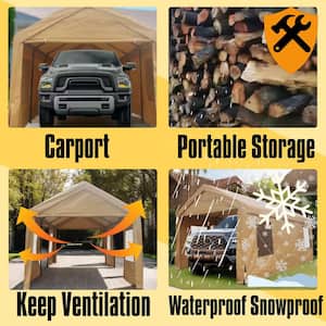 12 ft. x 20 ft. Heavy Duty Outdoor Portable Garage Ventilated Canopy Carports