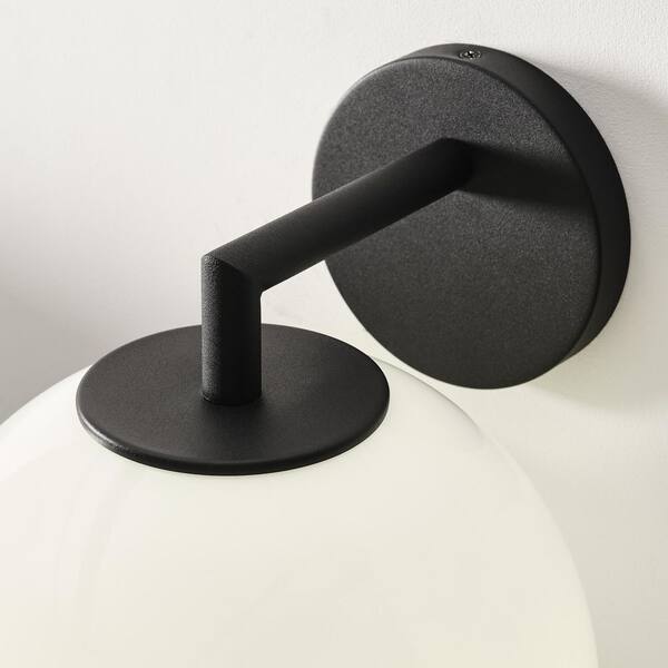 Generation Lighting - Toca 9.75 in. W x 12 in. H Textured Black Outdoor Hardwired Dimmable Medium Wall Lantern Sconce with No Bulbs Included