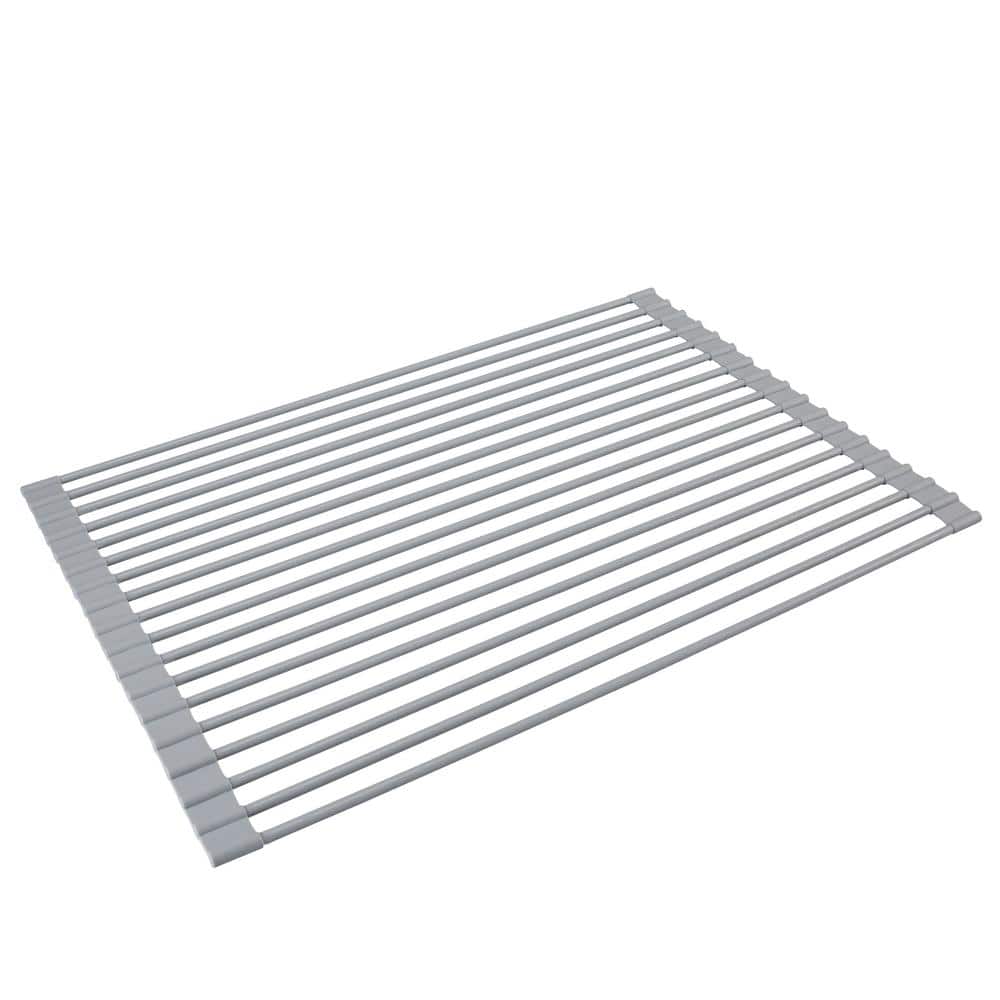Me Mother Earth Roll Up Silicone + Stainless Steel Dish Drying Rack