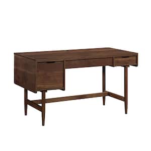 Clifford Place 54.016 in. Grand Walnut Computer Desk with Keyboard Shelf and File Storage